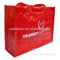 Red colors pp non woven bags with gravure printing